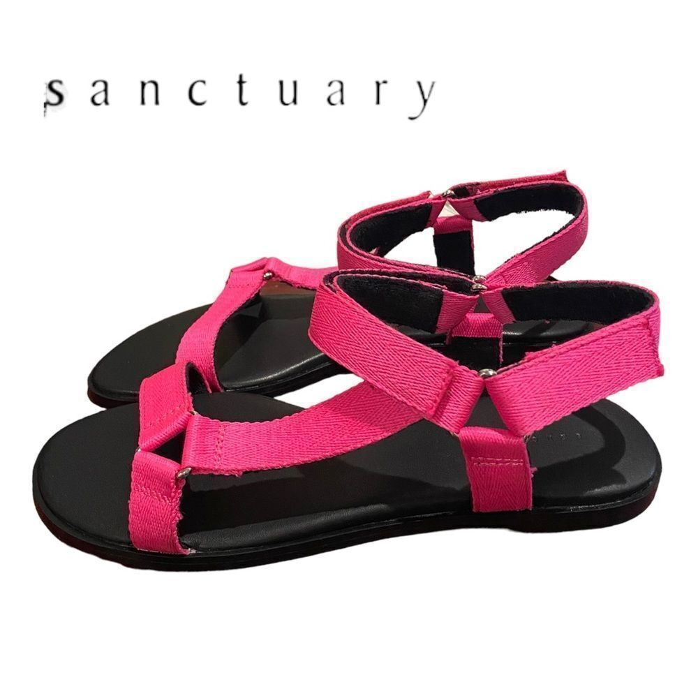 NEW in Box SANCTUARY Swap Neon Pink Women's Sandals 7.5